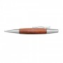 E-Motion Pearwood Twist Pencil with Chrome Metal Tip, 1.4mm, Reddish Brown